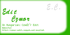 edit czmor business card